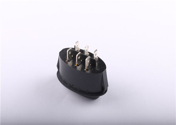 Możliwość dopasowania Rozmiar Owalny włącznik kołyskowy, Czarny przycisk Mini Przełącznik kołyskowy 12V