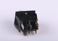 6 Pinów Black SPDT Illuminated Small Rocker Switch do sprzętu komunikacyjnego