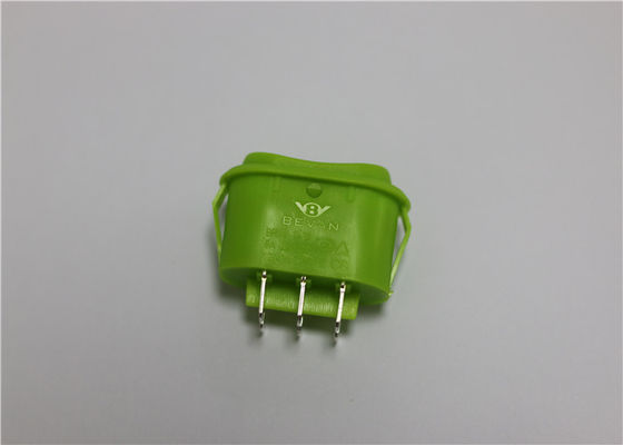 Owalny w kształcie wodoodporny mini przełącznik Rocker, zielony przełącznik Rocker 10a 250v