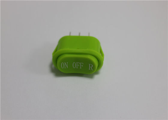 Owalny w kształcie wodoodporny mini przełącznik Rocker, zielony przełącznik Rocker 10a 250v